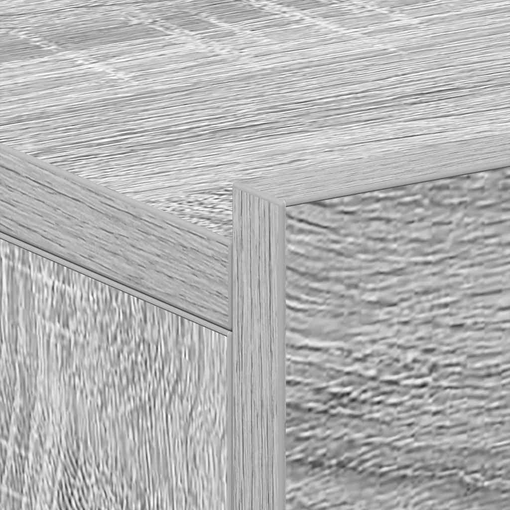 Hängender Nachttisch Grau Sonoma 40x30x15 cm Holzwerkstoff